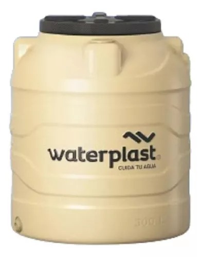 Tanque De Agua Waterplast Tricapa Dual Plus 300 Litros Color Beige