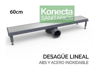 IDEAL - DESAGUE LINEAL 60 CM ABS Y REJIILLA A INOX      