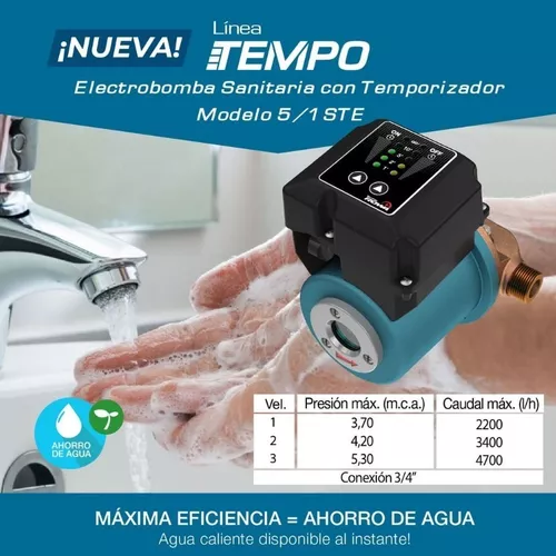 Bomba Rowa Recirculadora Sanitaria Tempo 7/1 Ste Bronce 220v