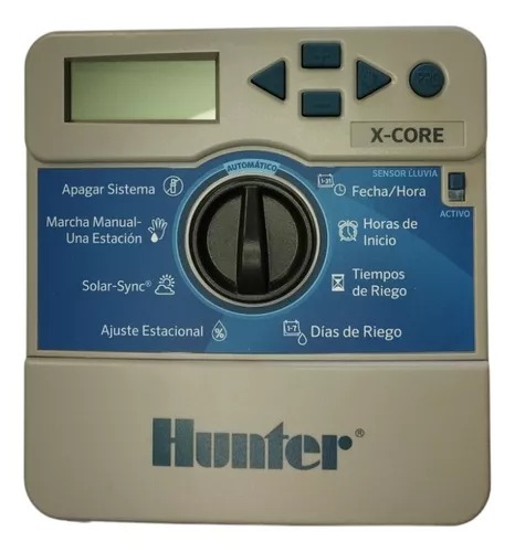 Programador De Riego Hunter Automatico Xcore 8 Estaciones