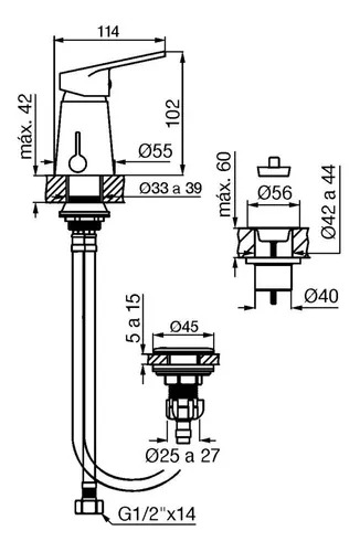 FV - MONOCOMANDO COMPACTA BIDET      