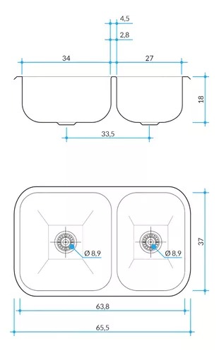 JOHNSON - PILETA DOBLE R63/18      