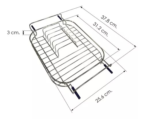 JOHNSON - ESCURREPLATOS DE ACERO INOX E4      