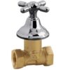 FV - LLAVE DE PASO BASE HH - 1/2" BRONCE