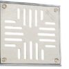 DELTA - REJA ACERO INOX. 10 X 10 CAJA PLOMO 4 TORNILLOS