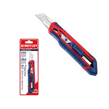 EMTOP - CUTTER C/GRIP GUIA METALICA 18 MM