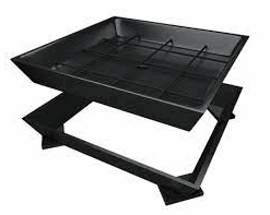 TAPA CAMARA - HIERRO CONICA 30 X 30